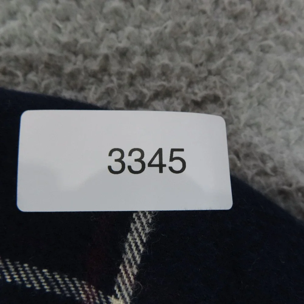 LOIR Paris Kids‎ Jacket 36 mos Navy Windowpane Plaid French Designer Cotton Coat